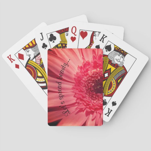 Mijn mooie 1 - Let's spread beauty Pokerkaarten (Achterkant)