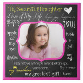 Mijn mooie dochter keramische foto Tegel Tegeltje (Voorkant)