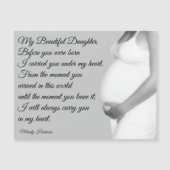 Mijn mooie dochter mam Quote Poem Magnet Kaart (Voorkant)