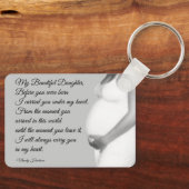 Mijn mooie dochter van mam'n moederskwartaal sleutelhanger (Voorkant)