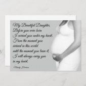 Mijn mooie Dochtermoederschap Citaat Mam Kaart (Voorkant / Achterkant)