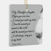 Mijn mooie Dochtermoederschap Kerstmis Keramisch Ornament (Rechts)