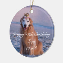 Mijn mooie hond persoonlijke verjaardag keramische