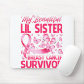 Mijn mooie kleine zusje borstkanker overlevende muismat (Met muis)