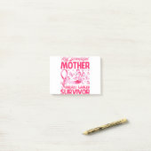 Mijn mooie moeder borstkanker overlevende post-it® notes (Op bureau)