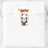 Mijn Mooie Panda Ronde Sticker (Tas)