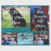 Mijn mooie vrienden en familiefoto cadeaupapier (Vlak)