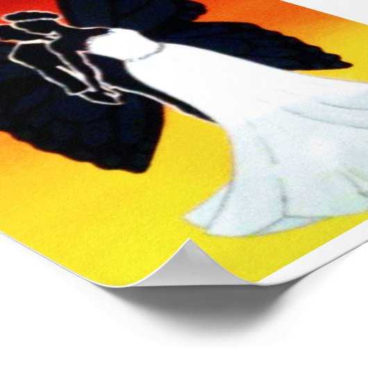 Mijn mooie zwarte vlinder poster (Hoek)