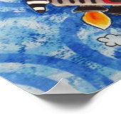 Mijn Moon Rocket in Red Print (Hoek)