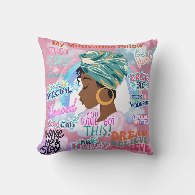 Mijn motivatie personaliseren kussen (Voorkant)