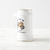 Mijn motorfiets bierpul (Voorkant links)