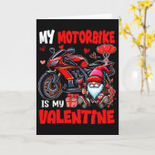 Mijn motorfiets is mijn Valentijn Biker Liefhebber Kaart (Gele Bloem)