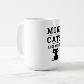 Mijn motto: Meer Katten Minder Mensen Koffiemok (Voorkant links)
