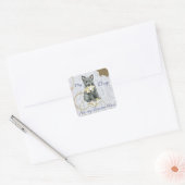 Mijn mudi Ate Mijn Lesson Plan Square Sticker (Envelop)