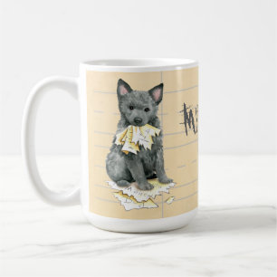 Mijn Mudi Ate Mijn thuiswerk Coffee Mok