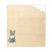 Mijn mudi Ate Mijn thuiswerkblok Notitieblok (Voorkant)