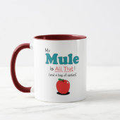 Mijn muil is alles. Funny Mule Mok (Links)