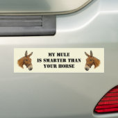 Mijn muil is slimmer dan je paarse Bumpersticker (Op auto)