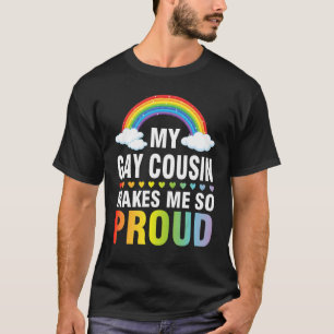 Mijn muizenneef maakt me zo'n proud lgbt maand bro t-shirt