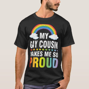 Mijn muizenneef maakt me zo'n proud lgbt maand bro t-shirt