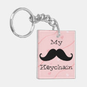 Mijn Mustache Acrylische Sleutelhanger (Voorkant Links)