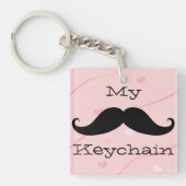 Mijn Mustache Acrylische Sleutelhanger (Voorkant)