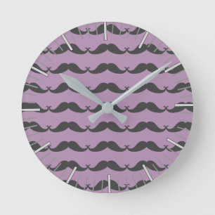 Mijn mustache-klok ronde klok