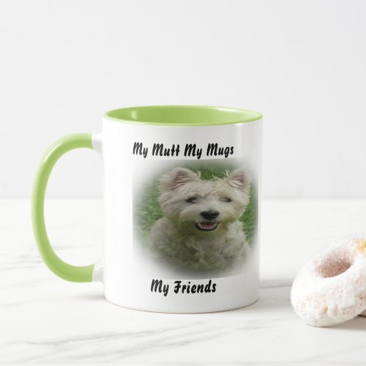 Mijn Mutt Mijn Mok Mijn Vrienden. (Met donut)
