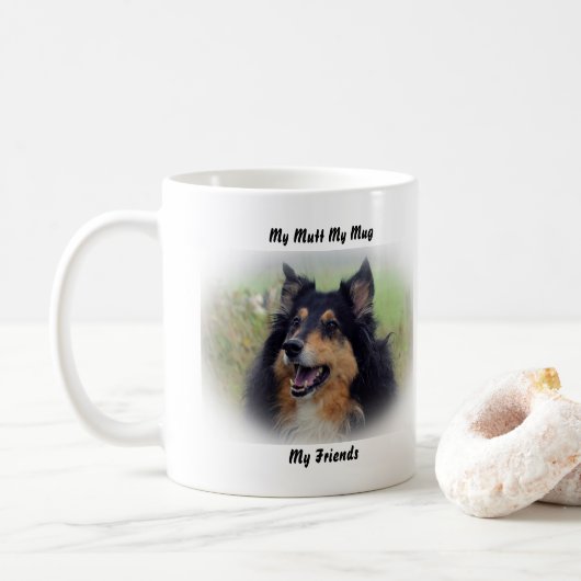 Mijn Mutt Mijn Mok Mijn Vrienden. (Met donut)