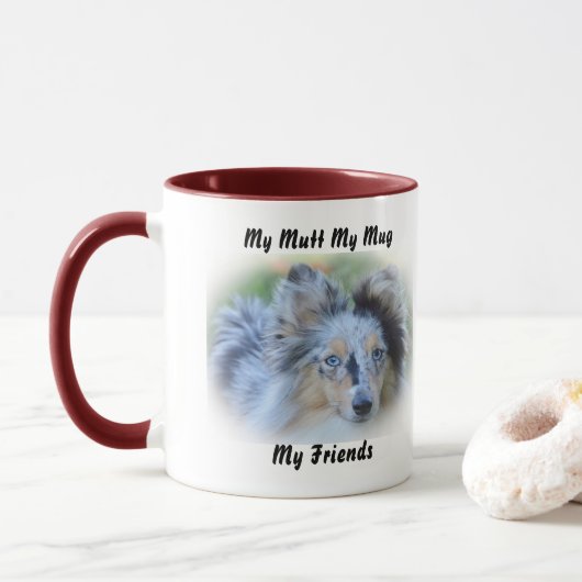 Mijn Mutt Mijn Mok Mijn Vrienden. (Met donut)