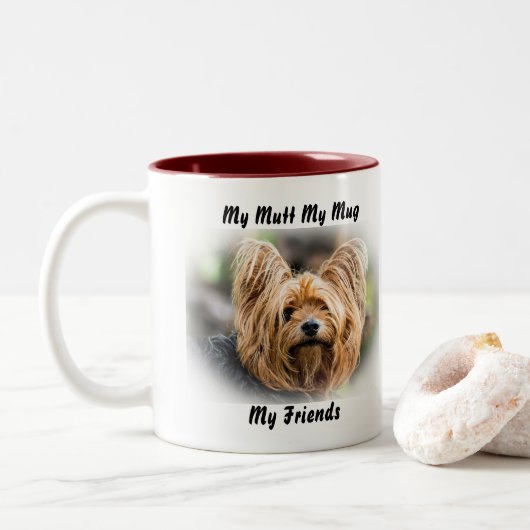Mijn Mutt Mijn Mok Mijn Vrienden. (Met donut)