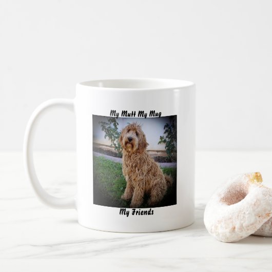 Mijn Mutt Mijn Mok Mijn Vrienden. (Met donut)