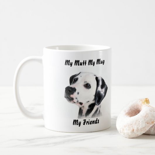 Mijn Mutt Mijn Mok Mijn Vrienden. (Met donut)