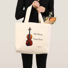 Mijn muziek grote tote bag