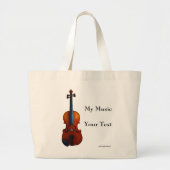 Mijn muziek grote tote bag (Voorkant)