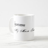 Mijn muziekleraar is te gek koffiemok (Voorkant links)