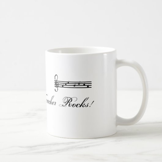 Mijn muziekleraar is te gek koffiemok (Rechts)