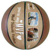 Mijn MVP Meest Waardevolle Partner Grappig 2 Foto' Basketbal (Verticaal)