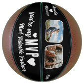 Mijn MVP Meest Waardevolle Partner Grappig 2 Foto' Basketbal (Verticaal)