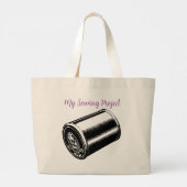 Mijn naaigproject grote tote bag (Achterkant)