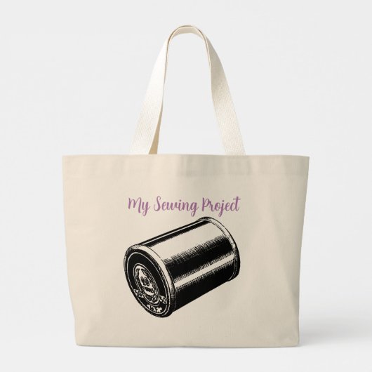 Mijn naaigproject grote tote bag (Achterkant)