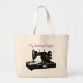 Mijn naaigproject grote tote bag (Voorkant)