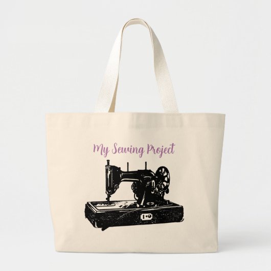 Mijn naaigproject grote tote bag (Voorkant)