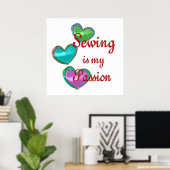 Mijn naaipassie poster (Thuiskantoor)