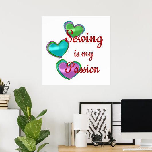 Mijn naaipassie poster (Thuiskantoor)