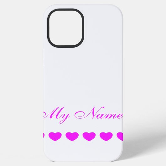 Mijn naam, aangepaste sjabloon iPhone hoesje (Achterkant)