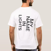 "Mijn naam in lichten" T-shirt (Achterkant)