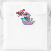 Mijn naam is Aaah! Ronde Sticker (Tas)