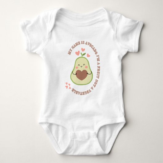 Mijn naam is Avocado Hoodie Romper (Voorkant)