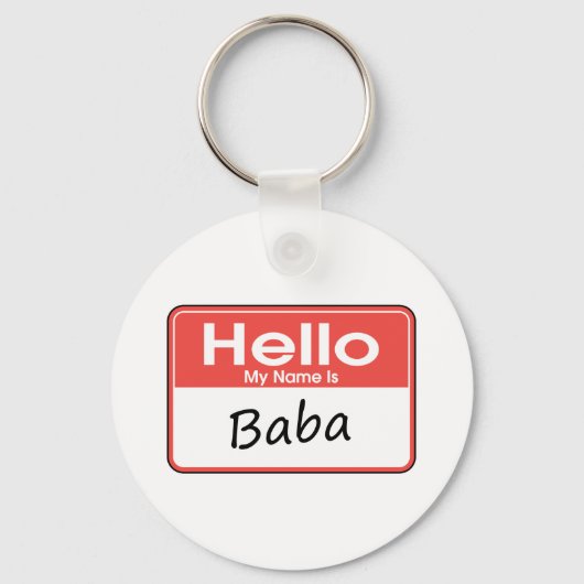 Mijn naam is Baba Sleutelhanger (Voorkant)